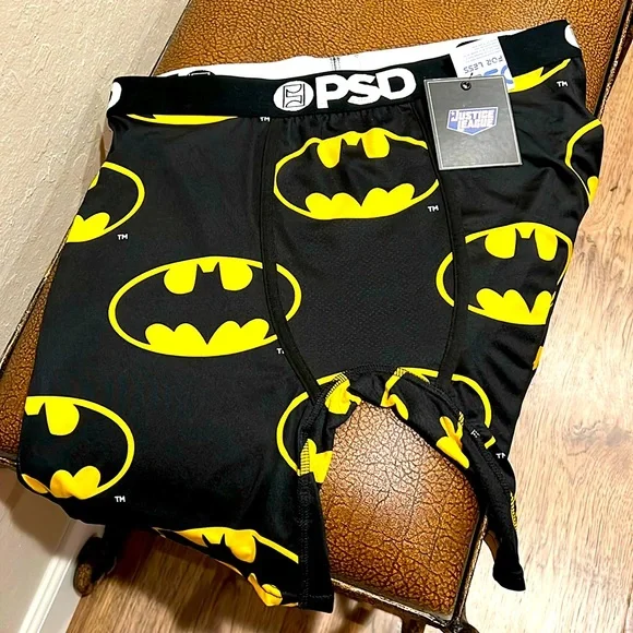 Brand New DC Justice League Black Batman PSD Boxers Briefs! - Picture 1 of 8
